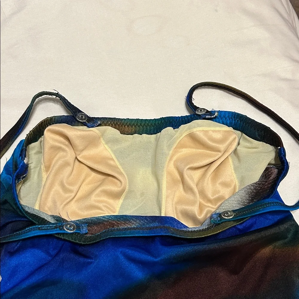 4 for $15 Vintage Seaside Resort Wear blue green swimsuit